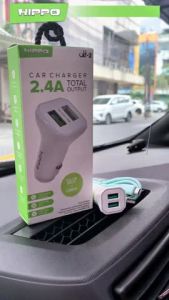 Hippo Car Charger Mobil ALF 2 Dual USB 2.4A Value Pack