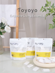 TOYOYO Disposable Compressed Travel Face Towel 20pc/pack | Soft Pure Cotton