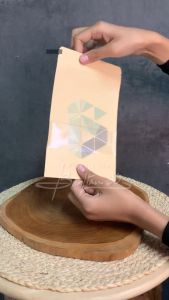 Standing Pouch Kraft Paper Window 12x20 Cm Plastik Ziplock Kemasan Ideal Untuk Kopi Bubuk Masker Bubuk Cemilan dan Aneka Bubuk