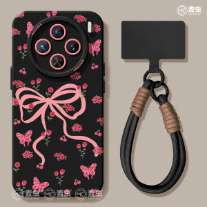 Vivo X300 X100S X80Pro Silicone Protective Phone Case Womens Full Cover Anti-Fall Butterfly Knot Trendy Soft Shell for Digital Accessories