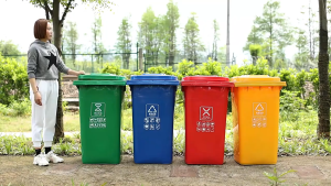 trash bin large outdoor park street property wheeled trash can with cover garbage can garbage bin container 100/120/240L big