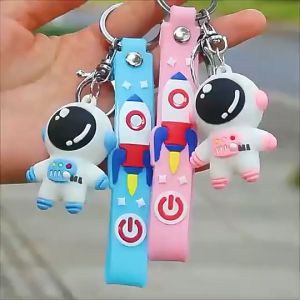 Cartoon Keychain，Cute Cartoon Trendy and Fashionable Beautiful and Elegant Durable 3D Soft Rubber Strong Three-Dimensional Sense and Bright Color Exquisite and Compact Items Easy to Carry for Bag Pendant Decoration