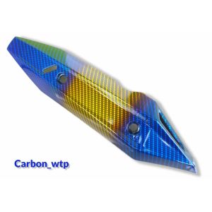 Tameng Knalpot Vario 125 150 motif Warna Carbon Twotone