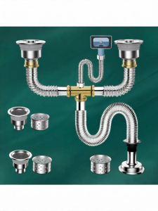 FENGHONGTAO | Double Sink Drain Pipe Set