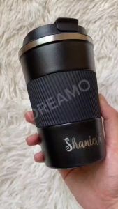 Coffee Cup Mug 510ML Laser Engrave Custom Name Design Gift Cawan Kopi Mug Laser Engrave Custom Design Nama Hadiah Thermos