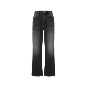 CHINISM | Elastic Faded Washed Bell-bottom Jeans 325G