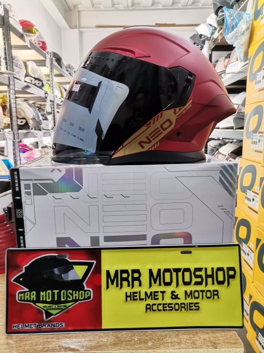 Neo Spyder Helmet Matte Red Spyder Neo Blade Matte Red Halface