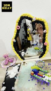 CBS DIY Cream Gum Mirror Homemade Mirror 奶油胶 自制创意镜子
