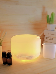 7 Warna 500ml Muji LED Aroma Diffuser Humidifier with Remote / Pewangi Beraroma dengan Alat Kawalan