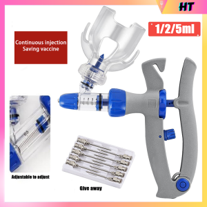 1ML/2ML/5ML Adjustable Automatic Continuous injector Veterinary injection for Chicken Duck Poultry Durable Vaccine Injector Veterinary Tool