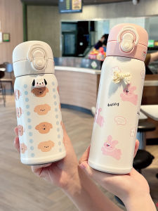 Cốc Nước Cách Nhiệt Dễ Thương Cho Học Sinh Cỡ Nhỏ Di Động Có Ống Hút Cốc Nước Cách Nhiệt Cho Phụ Nữ 2025 Mẫu Mới Có Giá Trị Thẩm Mỹ Cao
