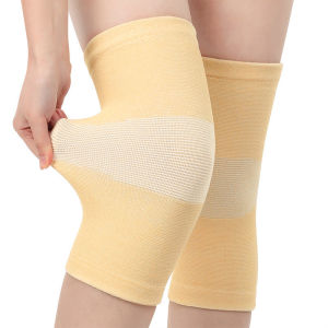 Bamboo Charcoal Knee Warmers for Men & Women - Breathable Thin-Knit Thermal Sleeves with Anti-Slip Grip Joint Support Comfort