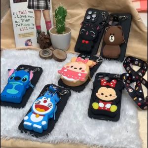 RC Case Dompet Karakter: Casing HP Oval Kompatibel dengan VIVO & REALME & iPhone