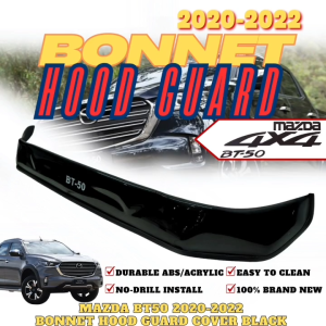 GCAO HOOD GUARD BONNET COVER MAZDA BT50 2020-2022 BLACK (11991)