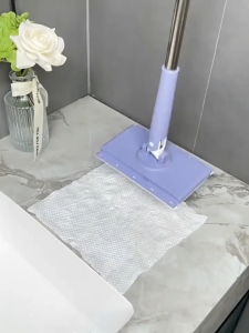 New Automatic Cloth Changing Mini Mop Hands-Free Compatible With Face Towels Hand-Free Wash Rotating Mop Push-Pull