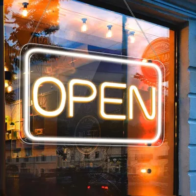Bright OPEN LED Neon Sign for Shop Window Cafe Bar Business Advertising Eye Catching Welcome Sign to Attract Customers