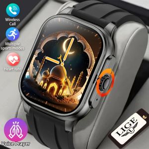 LIGE Quran Hadith Audio 2.01 Smart Watch 4GB Memory Bluetooth Call Men 400mAh Battery IP68 Waterproof Smartwatch For Android IOS