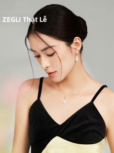 zengliu | Bông Tai Đá Má Não Xanh Phong Cách Trung Quốc Elegante