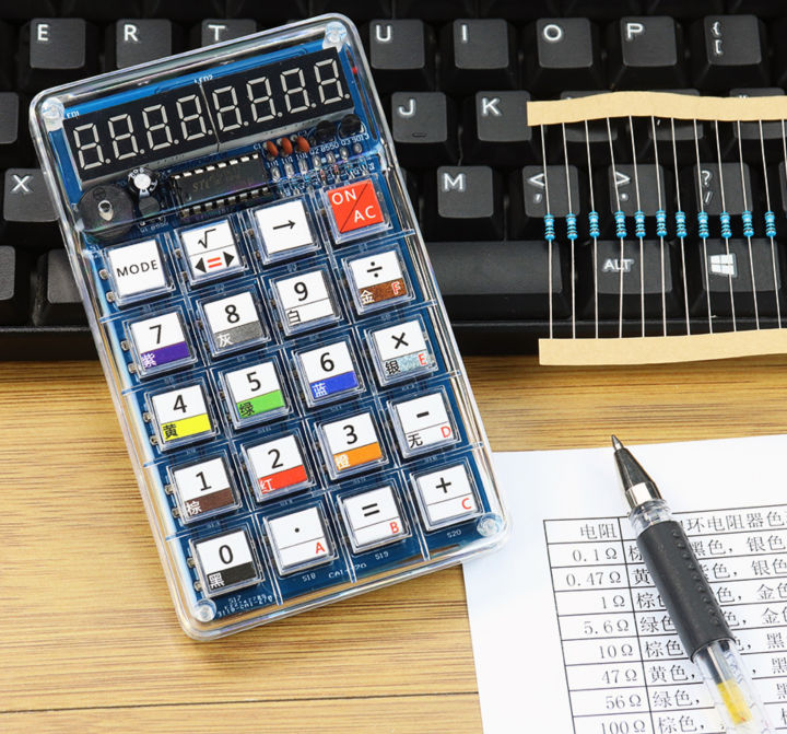 Led Calculators Beginning LED Digital Tube Display Calculator DIY Electronic Kit 51 ...