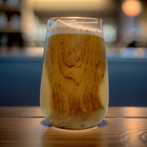 Mug Kayu Jati Model Cembung Diameter 7 cm Tinggi 11 cm
