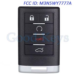 KEYECU M3N5WY7777A Remote Key Fob for Cadillac CTS DTS STS 2008 2009 2010 2011 2012 2013 2014 2015 25943676 25943677