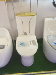 (L.Hệ Freeship) Bồn Cầu Liền Khối Cao Cấp MILOR Men Tuyết Nano Phủ Ceramic Xả Nước Xoáy Mạnh Nắp UF Chống Xước Rơi Êm - Bảo Hành Men Sứ 15 Năm