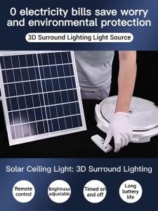 5000W Remote control Lampu solar led siling rumah Solar led indoor ceiling light Waterproof Ceiling light Led ceiling light Lampu hiasan ruang tamu Solar ceiling light Lampu led siling rumah Lampu Siling Ruang Tamu Ceiling lamp Solar ceil