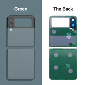 For Samsung Z Flip 3 5G SM-F711 B N U Rear Door Housing Lid Panel Shell Repair Part - Back Glass Cover Battery Case
