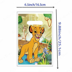 Lion King Simba Gift Bags Goodie Bags Candy Sweet Cookies Loot Bag Kids Boys Party Favors Birthday Party Supplies Wedding Favors