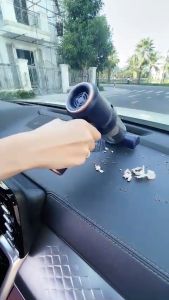 Máy hút bụi ( có chức năng thổi) đa năng cầm tay không dây sạc pin công suất 120w lực hút 8000Pa. Mùa sắc : Đen - Trắng - Xanh than. Nhỏ Gọn Tiện Lợi - Lực Hút Mạnh - Phụ Kiện 4 Bánh