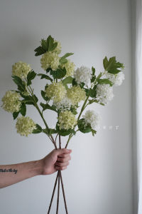 Landing Flower Vase Ballistic Hydrangea Artificial Silk Flower Living Room Decoration Artwork Stand Fake Flower Home Decor