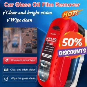 Glass Oil Film Cleaning Brush Car Glass Oil Film Cleaner Glass Stain Remover Anti-Rain Fog Car Glass Oil Film Remover