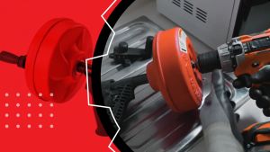 RIDGID เครื่องล้างท่อแบบมือถือ รุ่น KWIK SPIN+ เครื่องล้างท่อ เครื่องมือช่าง ล้างท่อแบบมือถือ งูเหล็ก