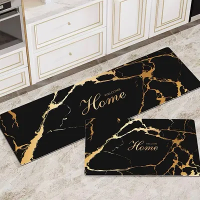 MULTI SHOPPE MOTIF BARU Keset Dapur Anti Slip 2in1 Karpet Dapur 1 Set 2pcs