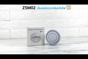 ZSM02 เซ็นเซอร์ตรวจจับควันไฟ Zigbee มีไซเรนเสียงในตัว