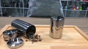 Stainless Steel Tea Canister 304 Airtight Double Lid Coffee Sugar Storage Tin Container Jar 茶叶罐
