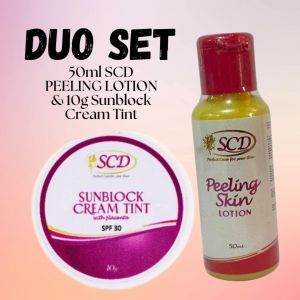 SCD Peeling Lotion +10g Sunblock Cream Tinted