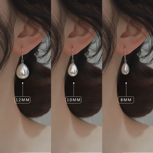 Classic Water Drop Pearl Earrings Retro Drop Earrings Sweet and Exquisite French Small Fragrance Earrings 2023 New Girls Dopamine Jewelry Accessories
