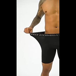 FINETOO Mens Basketball Compression Shorts High Elasticity Quick Dry Workout Pants for Gym Running and Training