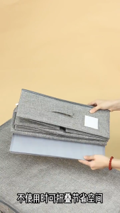 [SG stock]Sofa under-bed storage bag foldable washable multi-functional storage box for clothes toys and blankets