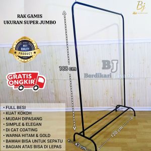 Jemuran Gawang / Gamis Super Tinggi Dan Lebar Bahan Besi Kuat Kokoh Bisa Bongkar Pasang