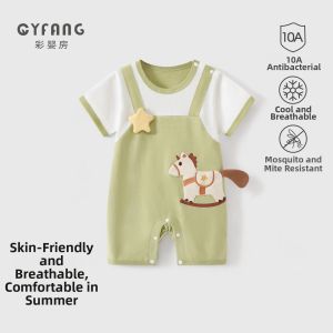 CAIYINGFANG | Lightweight Cotton Baby Romper for Spring Summer