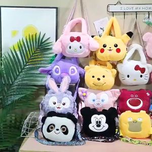 Masterbag - Tas Bulu Tas Selempang Melody Kuromi Cinnamoroll Anak Perempuan Remaja Sling Bag Karakter Boneka Karakter Lucu