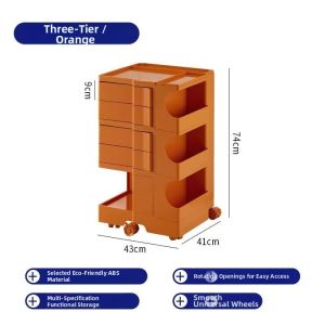 Rotating Mobile Snack Storage Cabinet