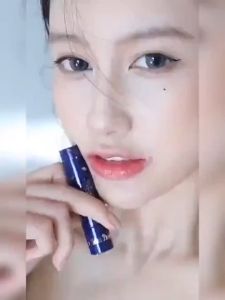 Magic Lipstick Tahan Air & Minyak - Hanboli Lipstick Biru Rose Oil Gold Foil Berubah Warna Glossy Alami