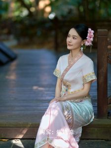 Fashionable Dance Costume Ethnic Style Travel Photography Suit Small Adult Size Traditional Chinese Tujia New Model