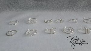 twelve zodiac ring . wire wrapped ring .  handmade . silver plated . 十二星座 . 十二星座戒指 [ ready stock 📦 ]