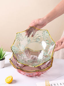 Luxury Style Fruit Tray Living Room Coffee Table Decoration Snack Dry Fruit Candy Basket Plastic Material Versatile Use