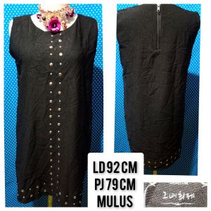 DRESS KUTUNG/SLEEVELESS HITAM 147