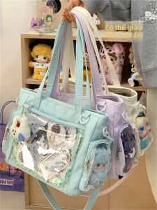 YINHEFANGKE | Cute Transparent Style Tote Bag Daily Use